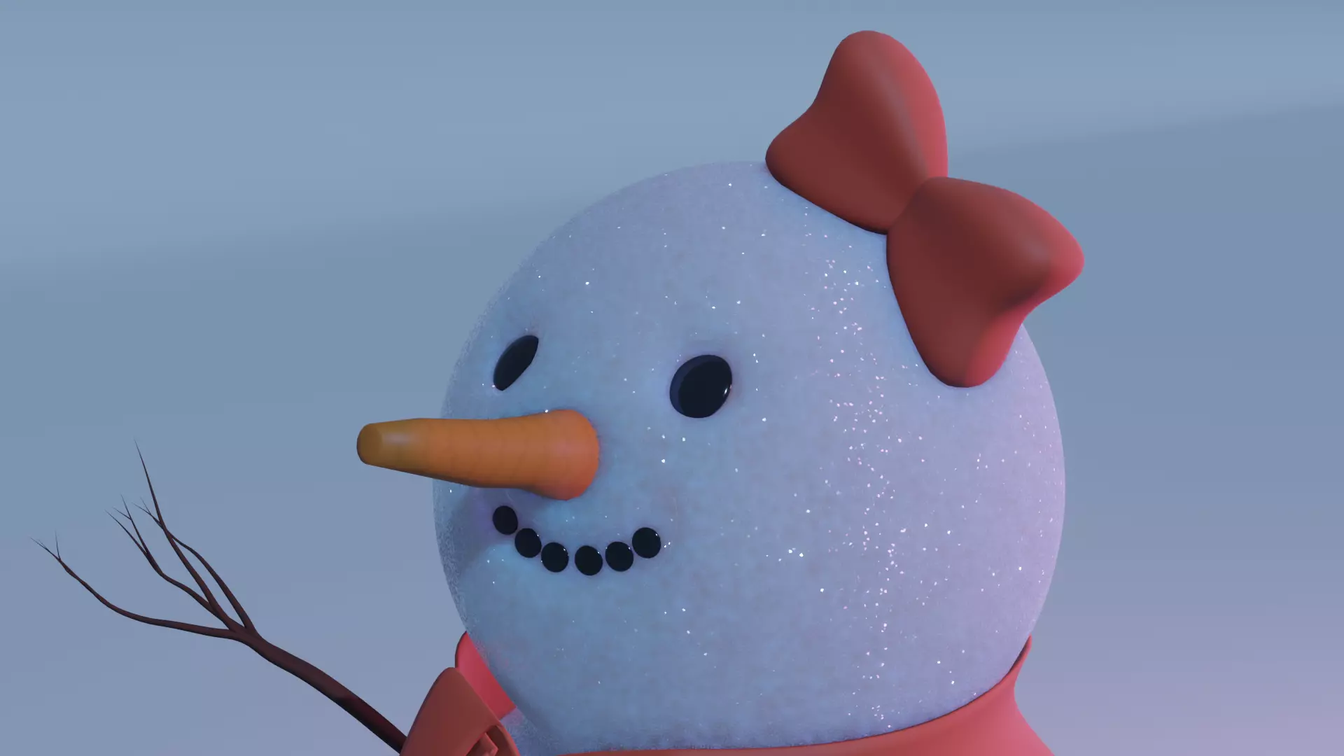 Snowman  Free 3D model Free 3D model_0