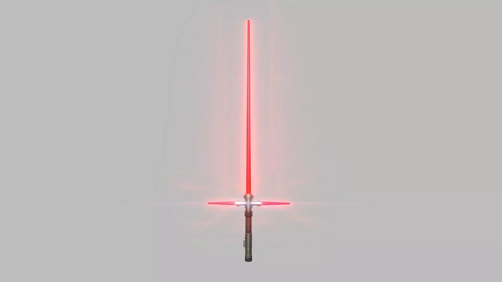 Star Wars Lightsaber Crossguard 01 Red - SciFi Weapon Low-poly 3D model_0