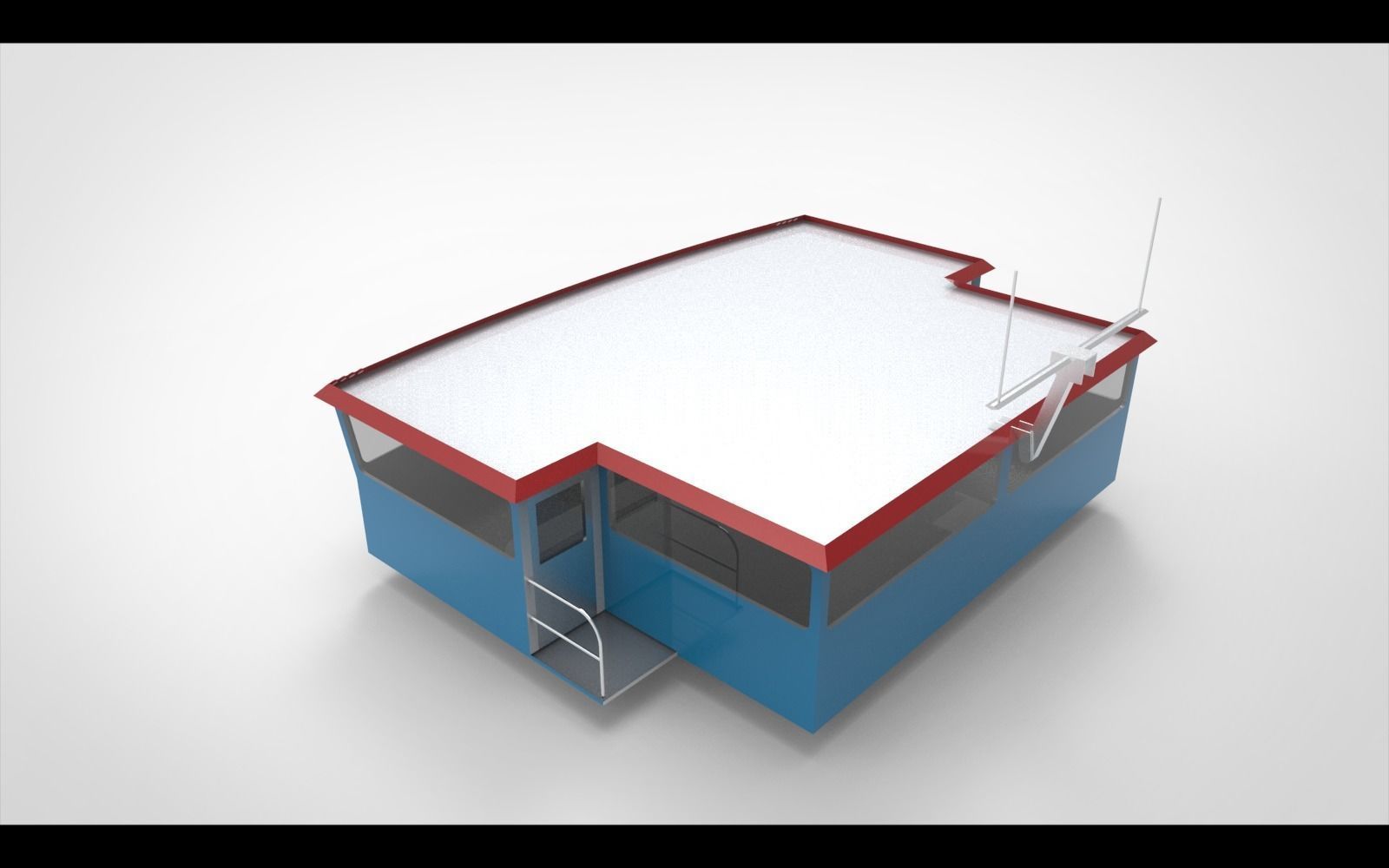 wheelhouse ship 3D model_5