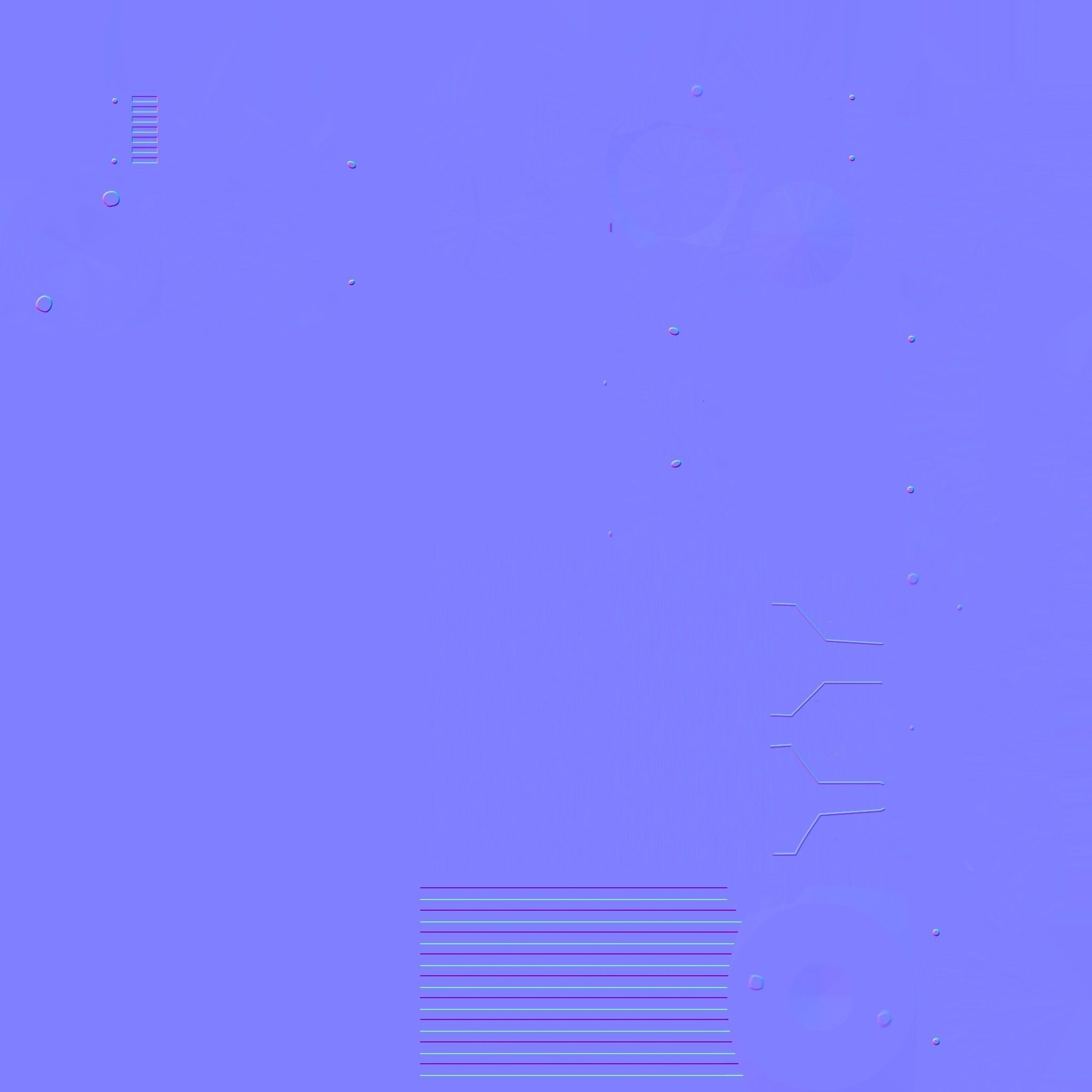 Star Wars Lightsaber Crossguard 02 Blue - SciFi Weapon Low-poly 3D model_21