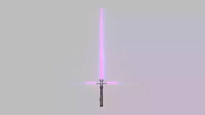 Star Wars Lightsaber Crossguard 03 Pink - SciFi Weapon Low-poly 3D model Star Wars Lightsaber Crossguard 03 Pink - SciFi Weapon Low-poly 3D model