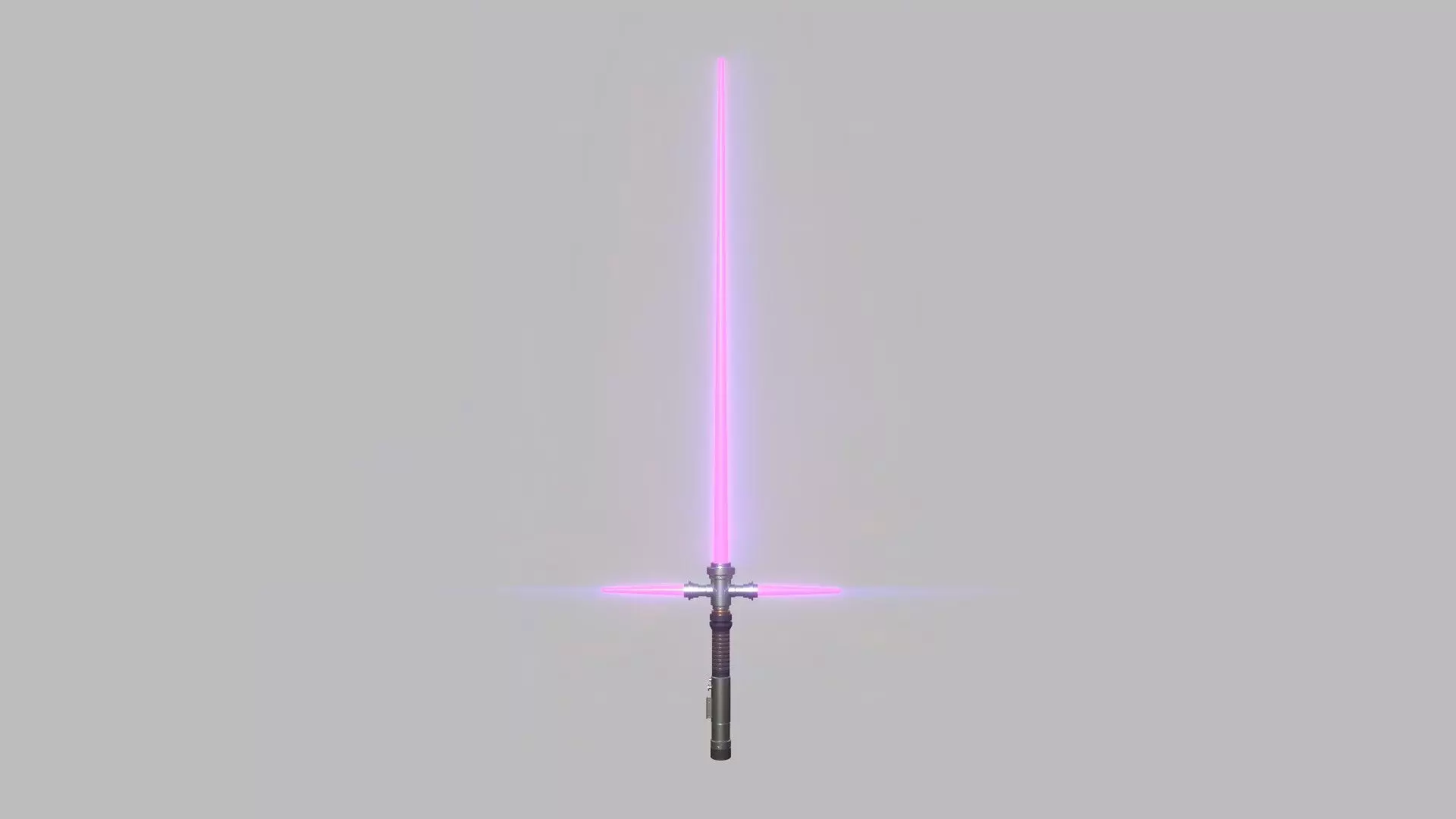 Star Wars Lightsaber Crossguard 03 Pink - SciFi Weapon Low-poly 3D model_0
