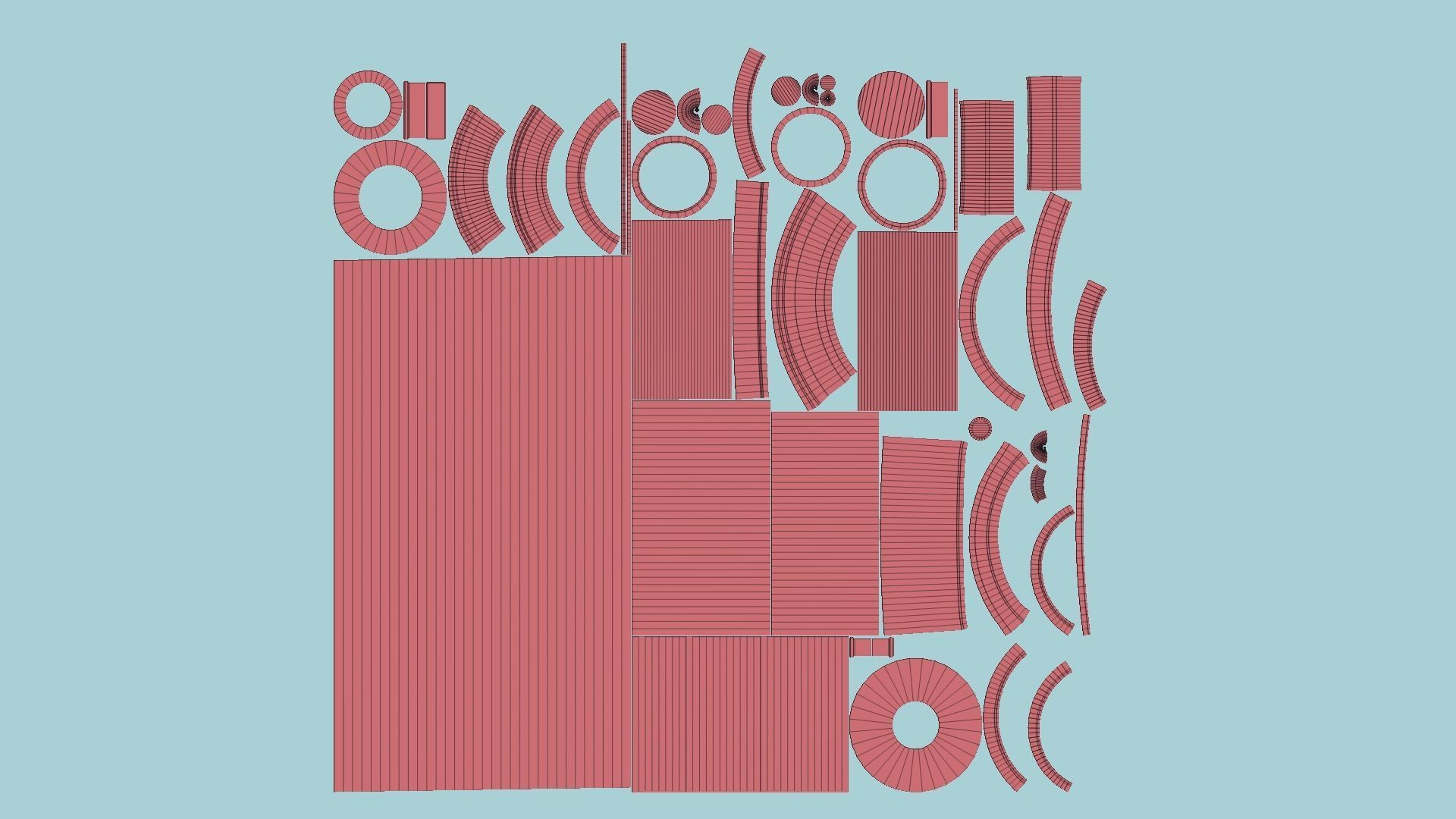 Star Wars Lightsaber Crossguard 03 Pink - SciFi Weapon Low-poly 3D model_12