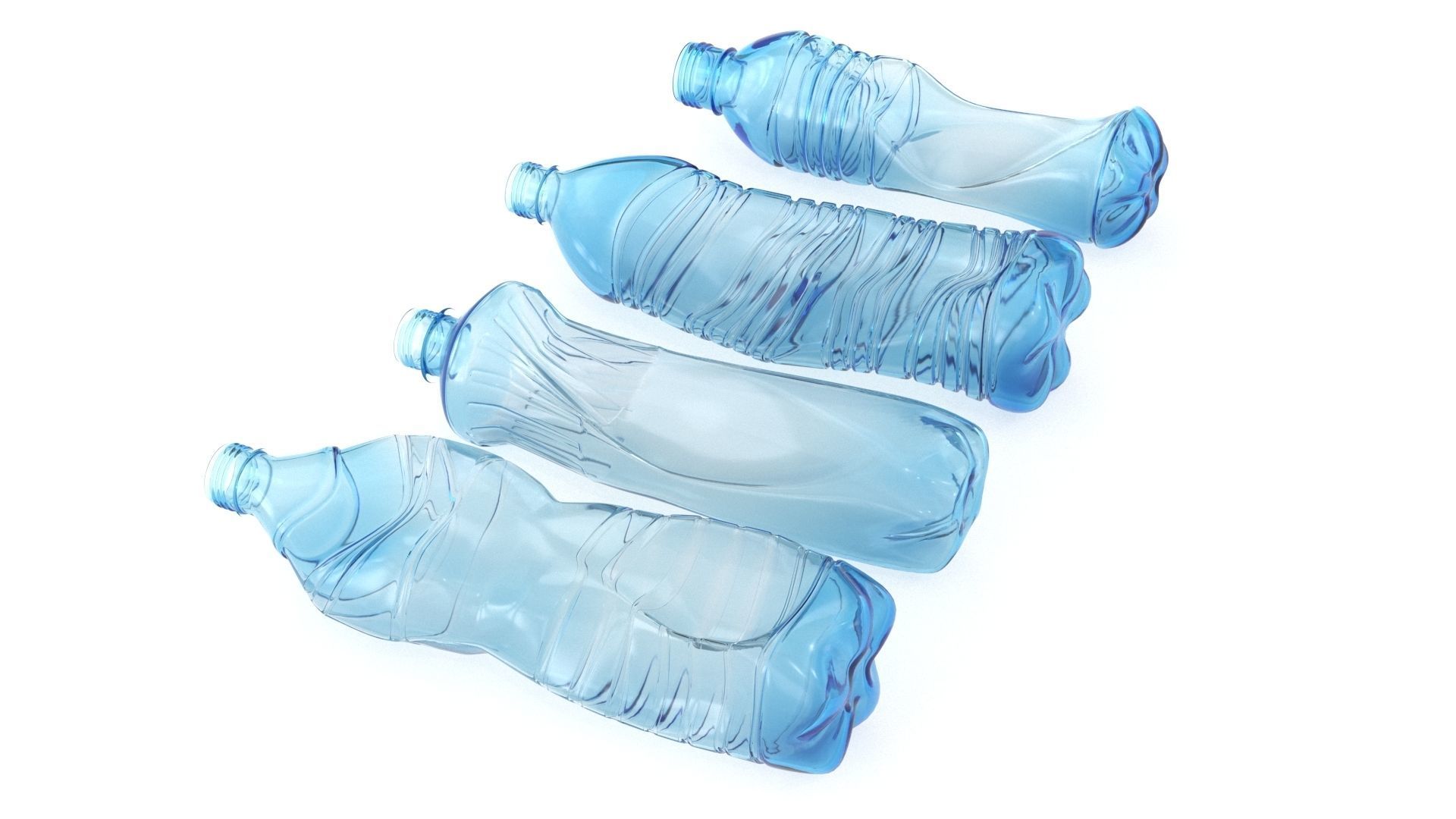 Garbage Trash Set Low-poly 3D model_46