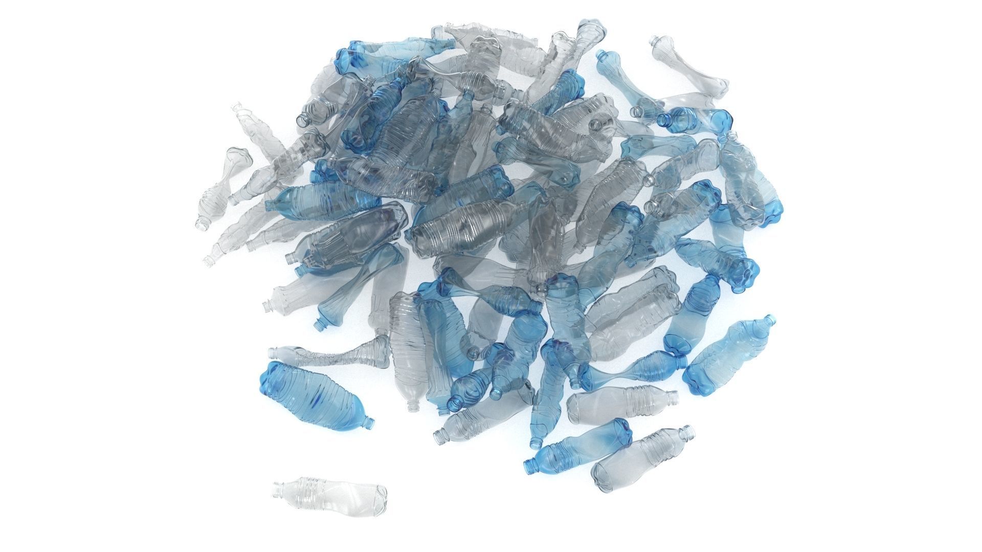 Garbage Trash Set Low-poly 3D model_44