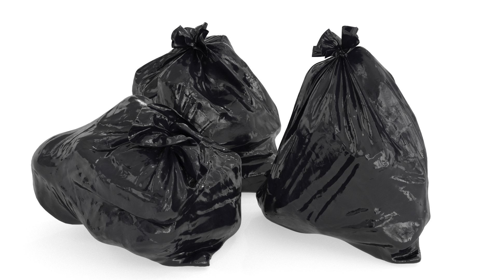 Garbage Trash Set Low-poly 3D model_21