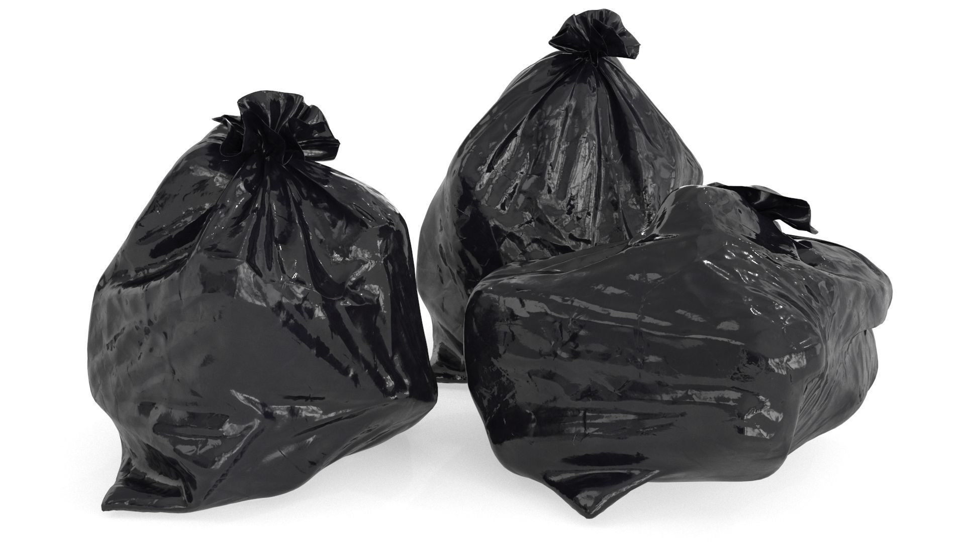 Garbage Trash Set Low-poly 3D model_18