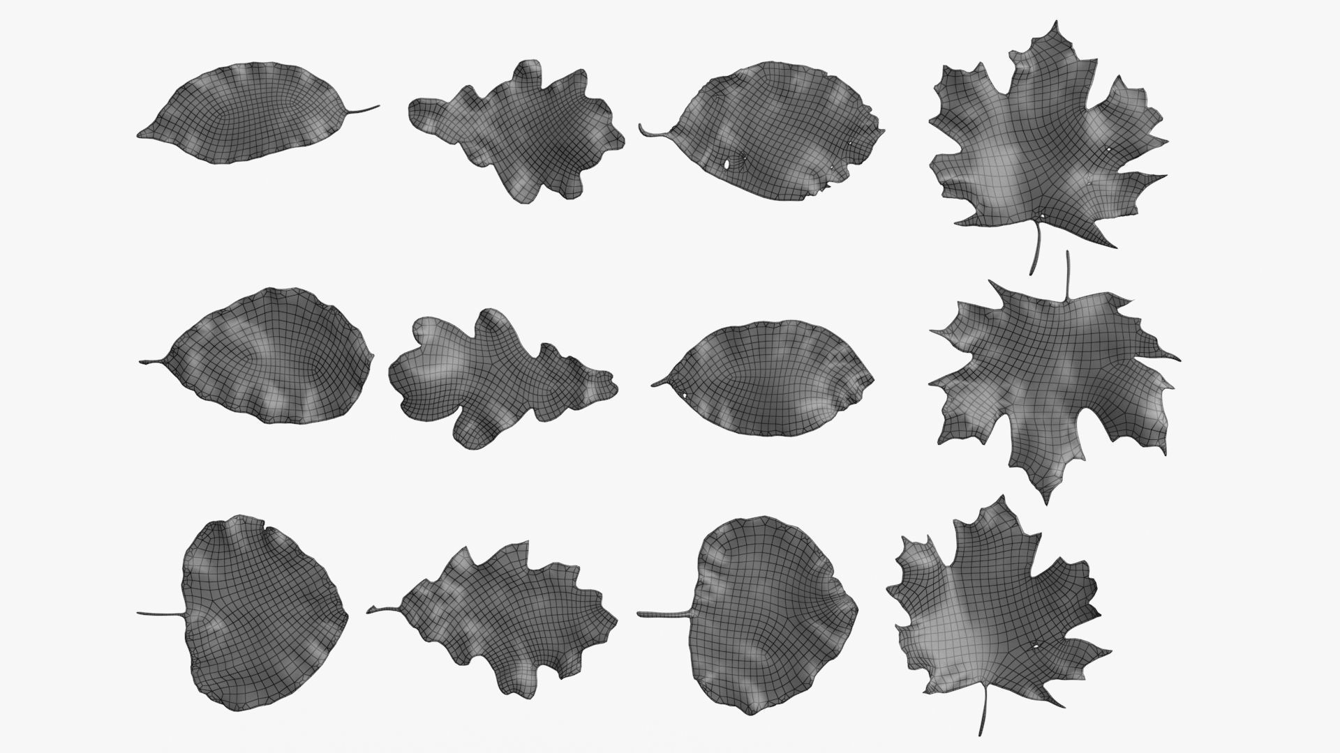 Garbage Trash Set Low-poly 3D model_36