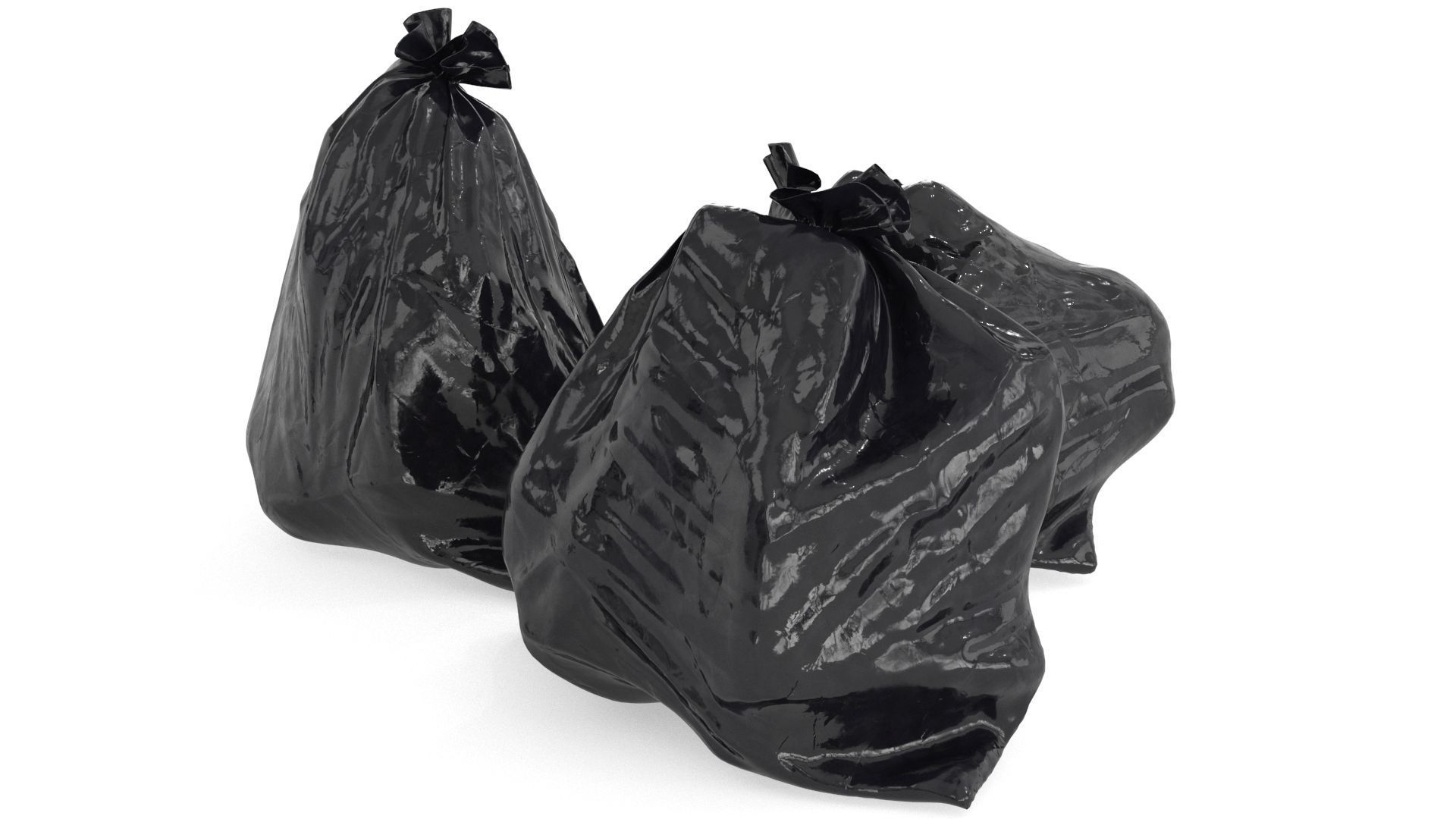 Garbage Trash Set Low-poly 3D model_17