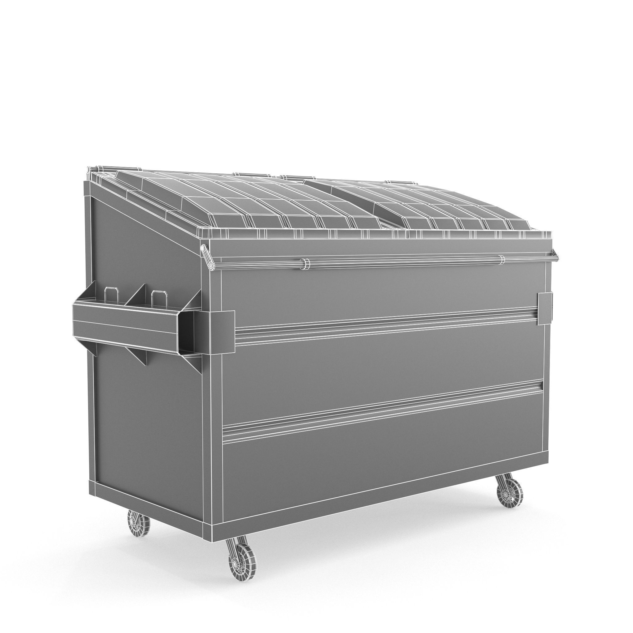 Garbage Trash Set Low-poly 3D model_32