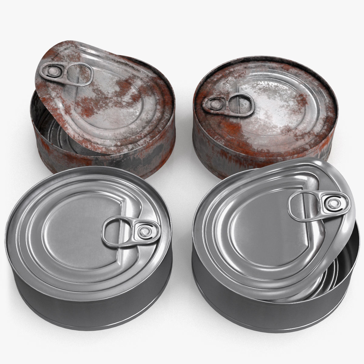 Garbage Trash Set Low-poly 3D model_29