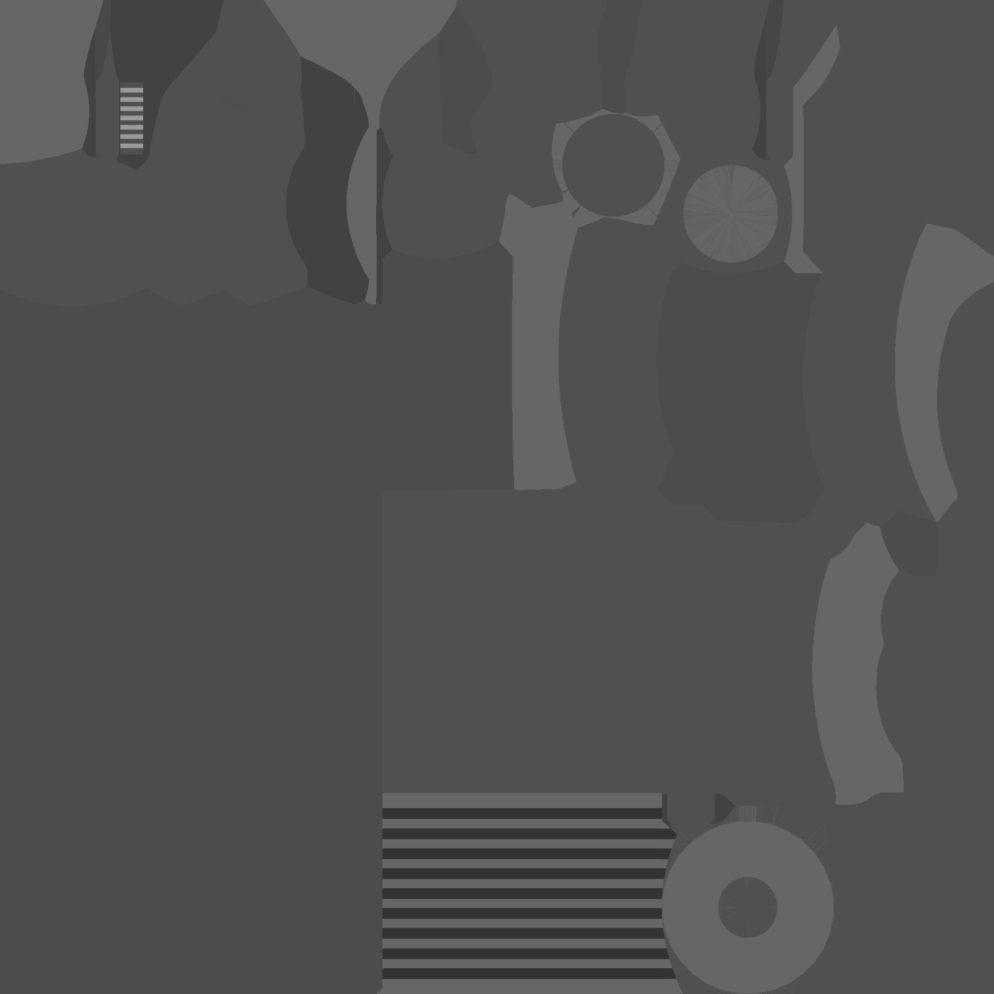 Star Wars Lightsaber Crossguard 06 White - SciFi Weapon Low-poly 3D model_21