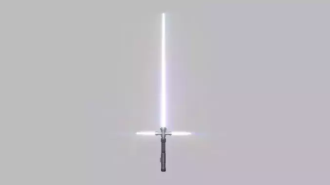 Star Wars Lightsaber Crossguard 06 White - SciFi Weapon Low-poly 3D model Star Wars Lightsaber Crossguard 06 White - SciFi Weapon Low-poly 3D model