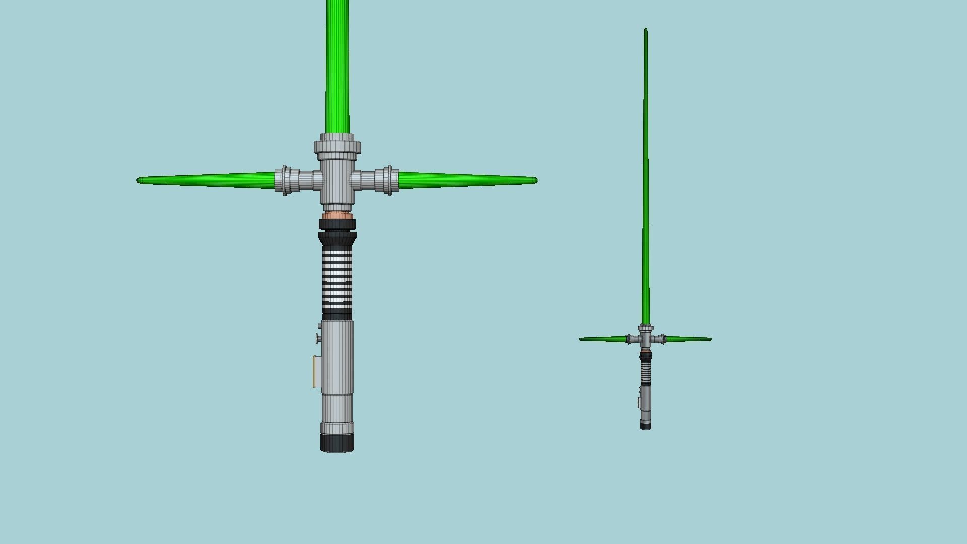 06 Colors Star Wars Lightsaber Crossguard - SciFi Weapon 3D Model Collection_50