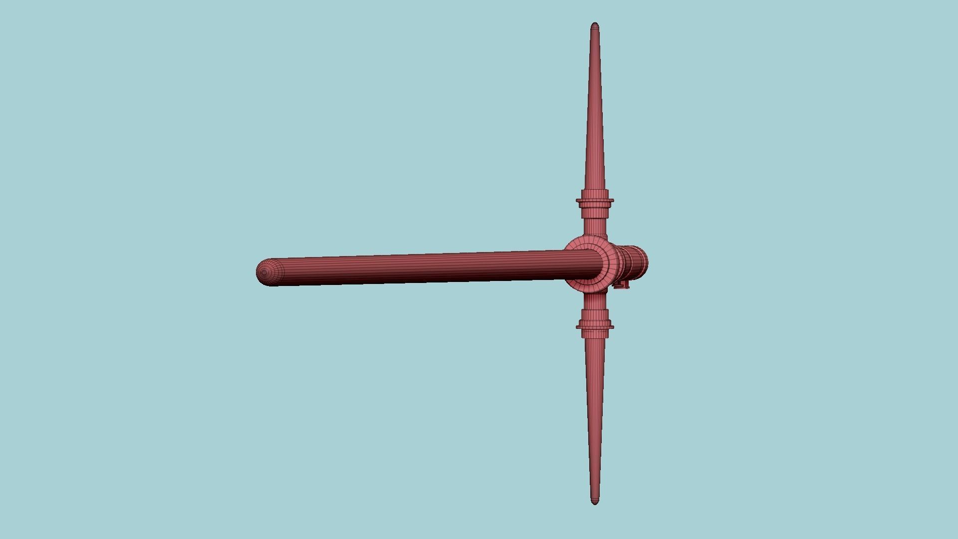 06 Colors Star Wars Lightsaber Crossguard - SciFi Weapon 3D Model Collection_14