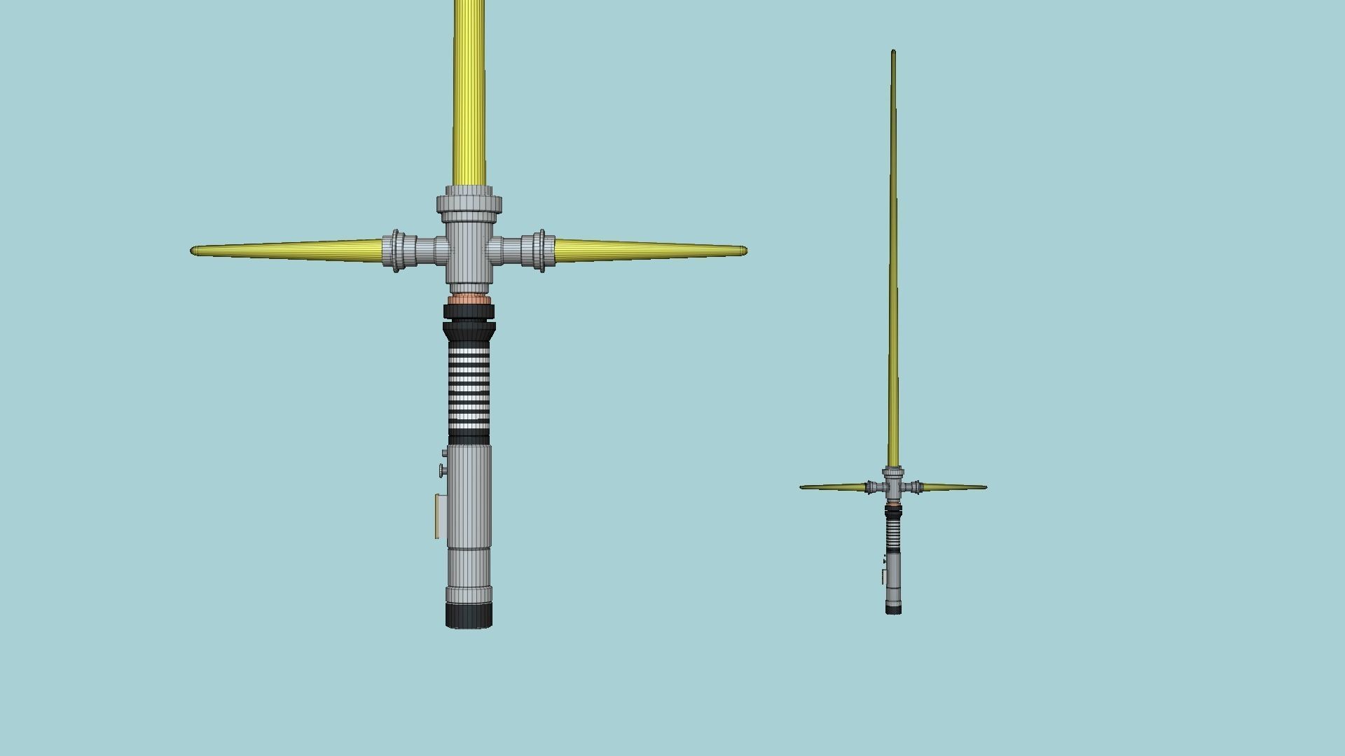 06 Colors Star Wars Lightsaber Crossguard - SciFi Weapon 3D Model Collection_48