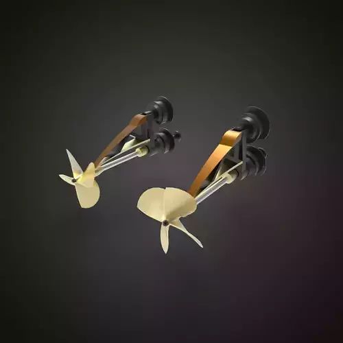 Surface drive propeller ship