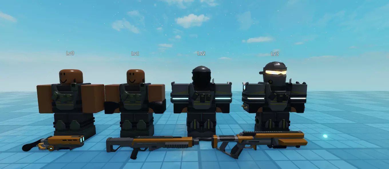 ROBLOX Enforcer Trooper RBXM FILE Low-poly 3D model