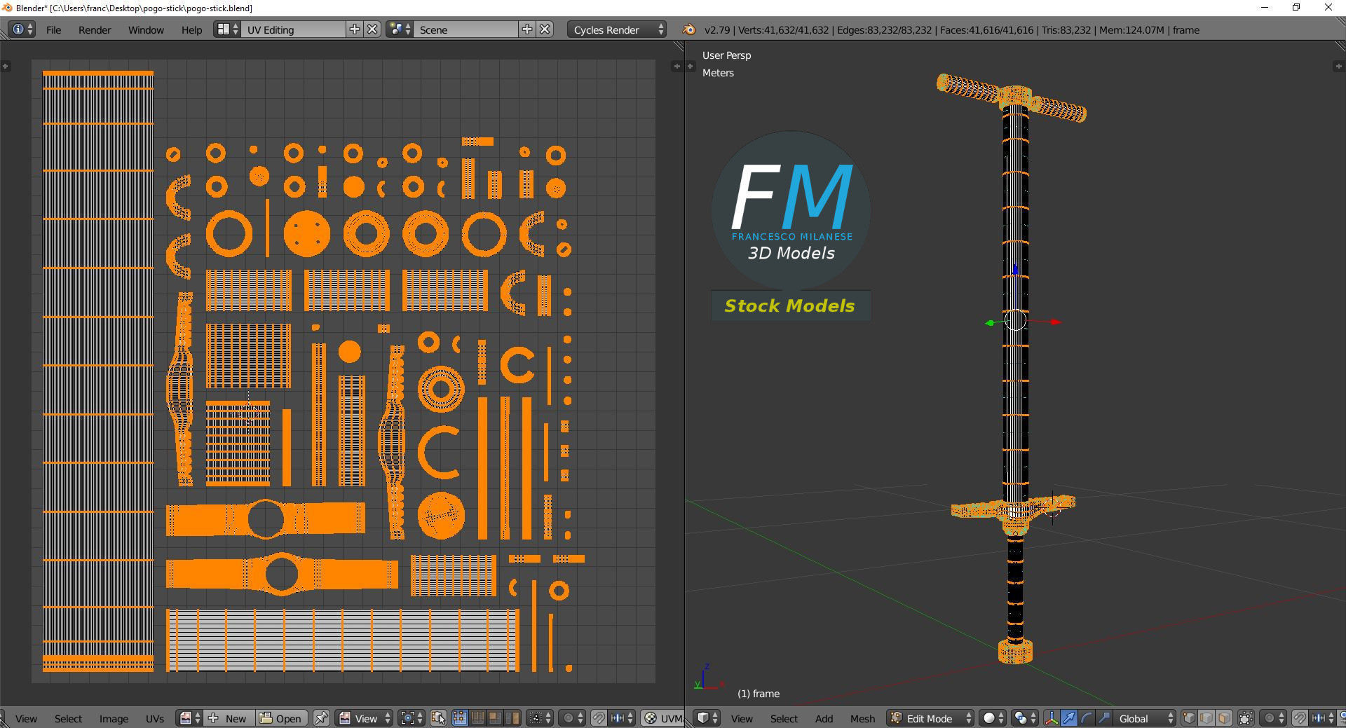Pogo stick 3D model_10