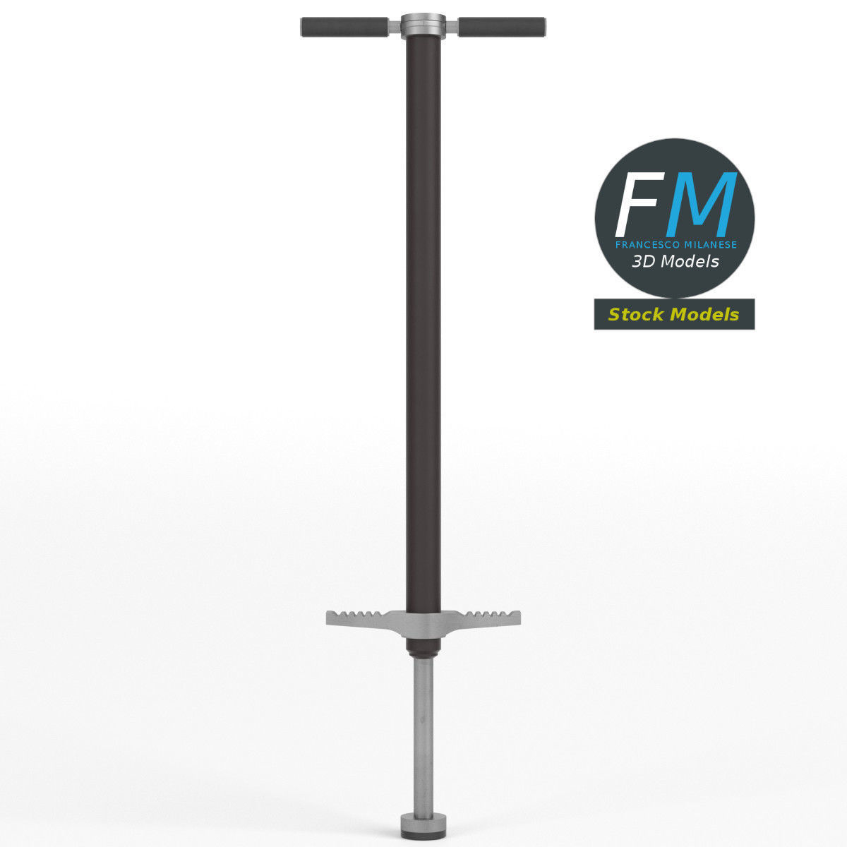 Pogo stick 3D model_3