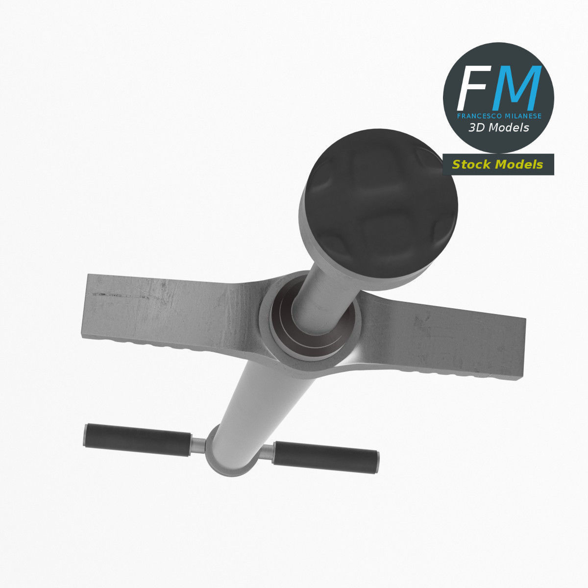 Pogo stick 3D model_6