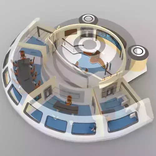 Starship Bridge 13 for DAZ Studio 3D model