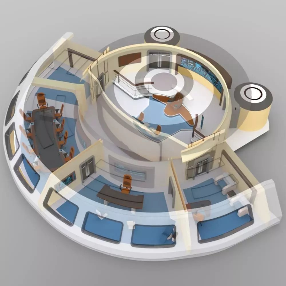 Starship Bridge 13 for DAZ Studio 3D model