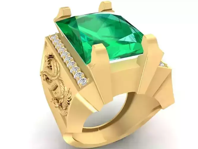Fengshui Dragon Men Ring 2802