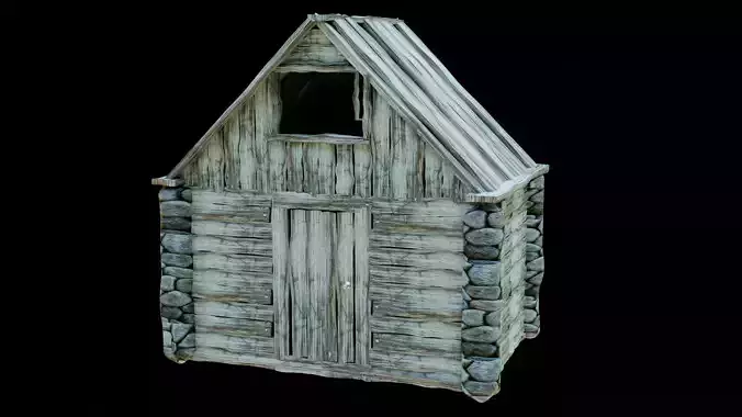 woody cabin 3d model