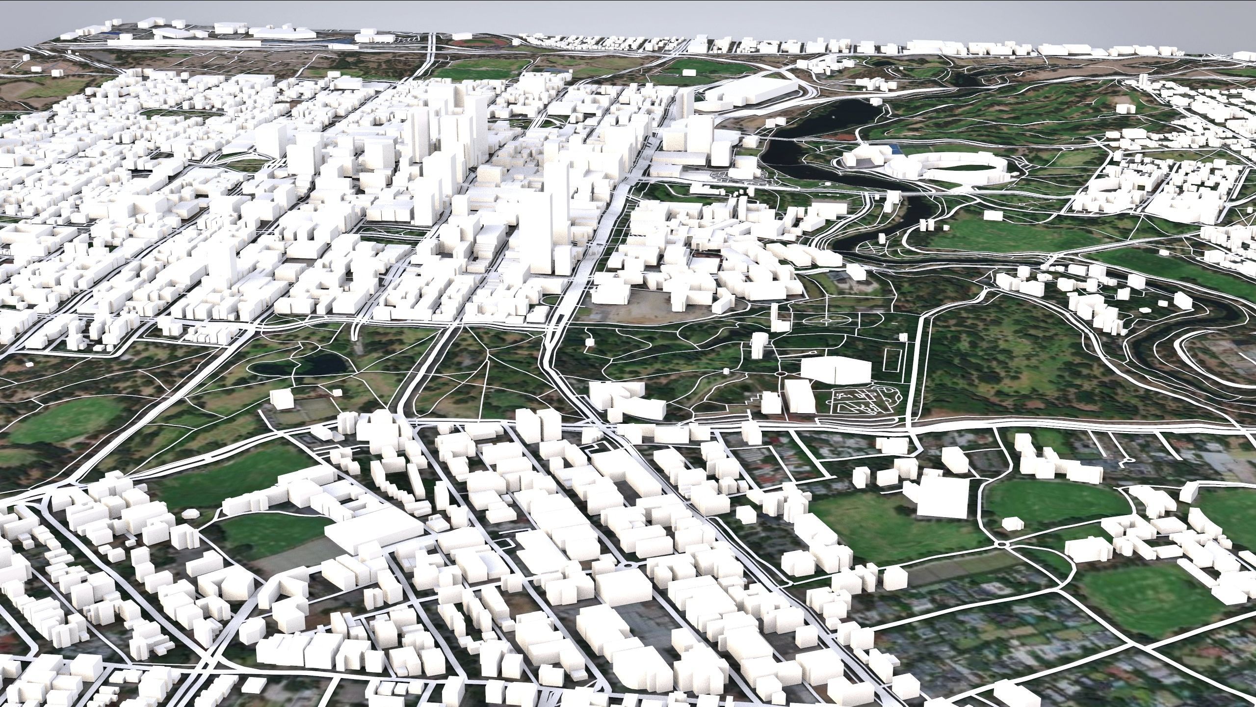 Cityscape Adelaide Australia 3D model_9