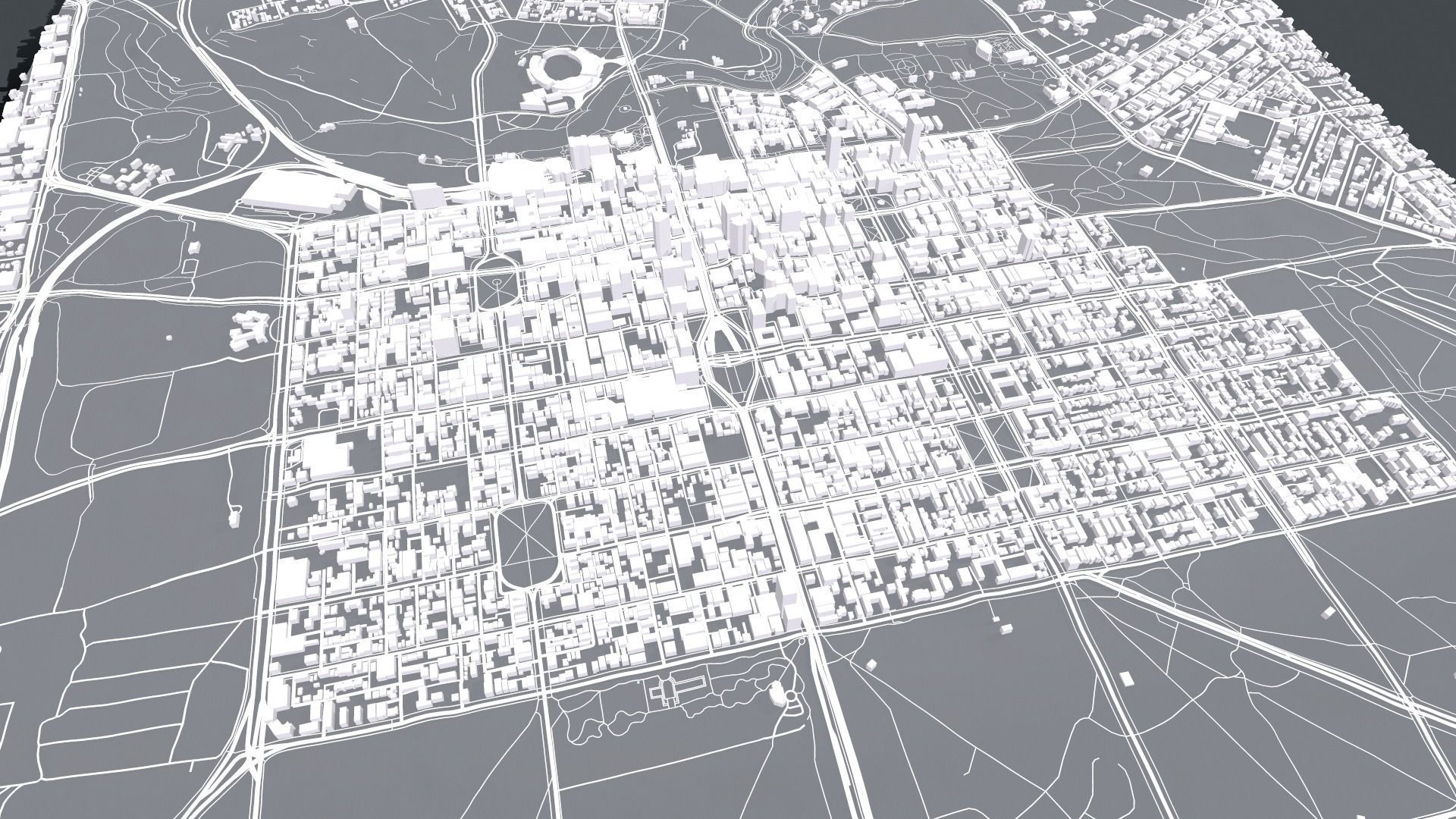 Cityscape Adelaide Australia 3D model_4