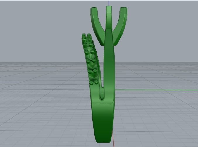 Double ring 1097 3D print model_7