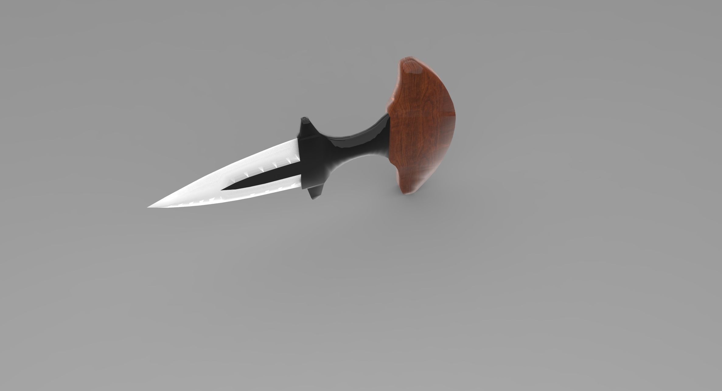 Dagger knives Low-poly 3D model_3
