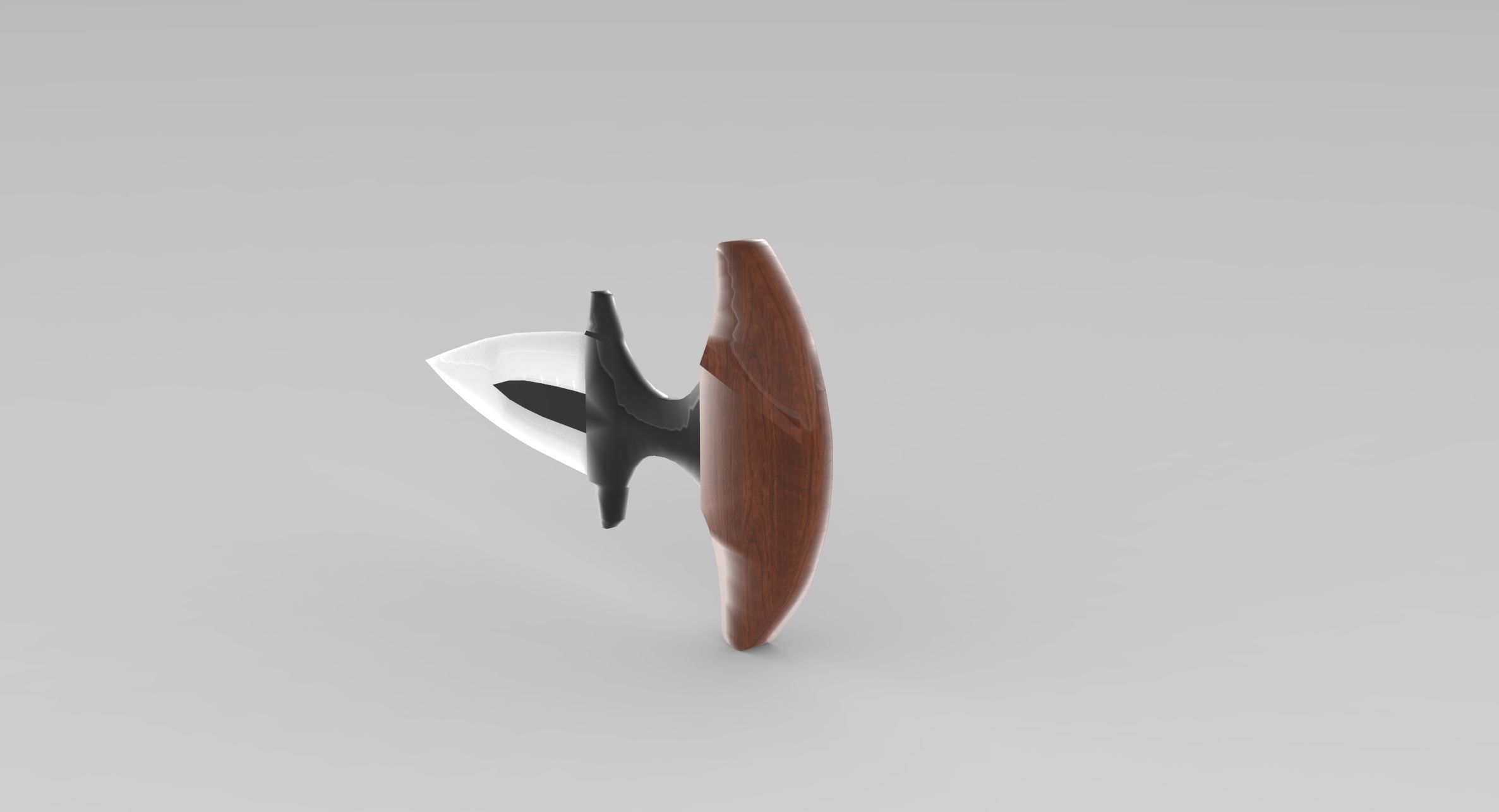 Dagger knives Low-poly 3D model_1