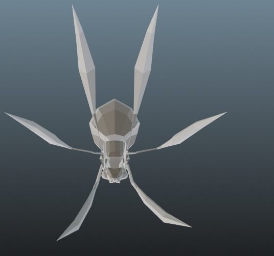 spider queen  Low-poly 3D model_4