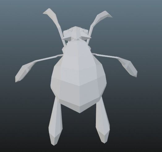 spider queen  Low-poly 3D model_3