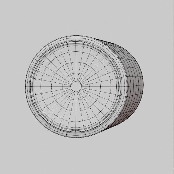 Metal Soda Can Low-poly 3D model_5