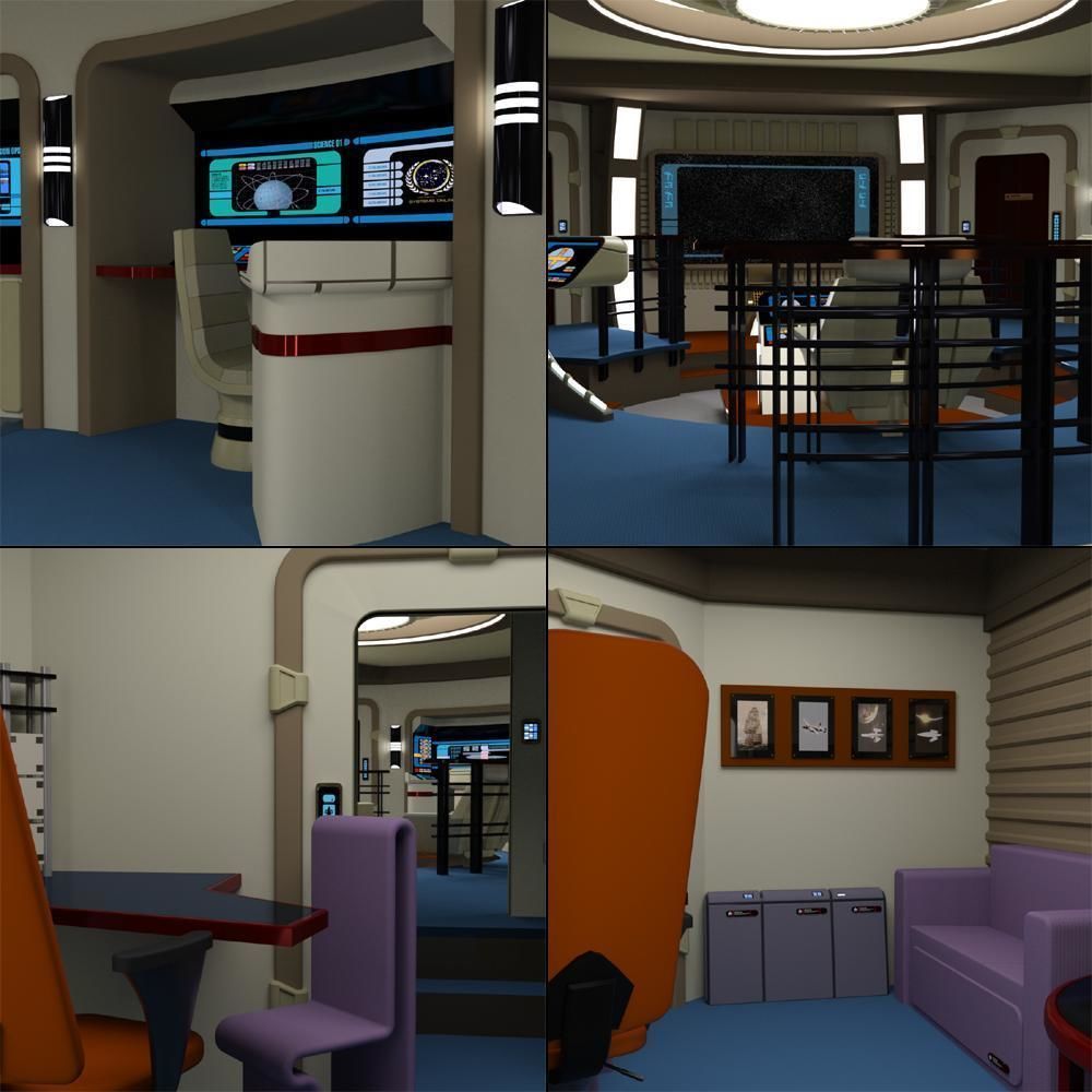Starship Bridge XT for DAZ Studio 3D model_8