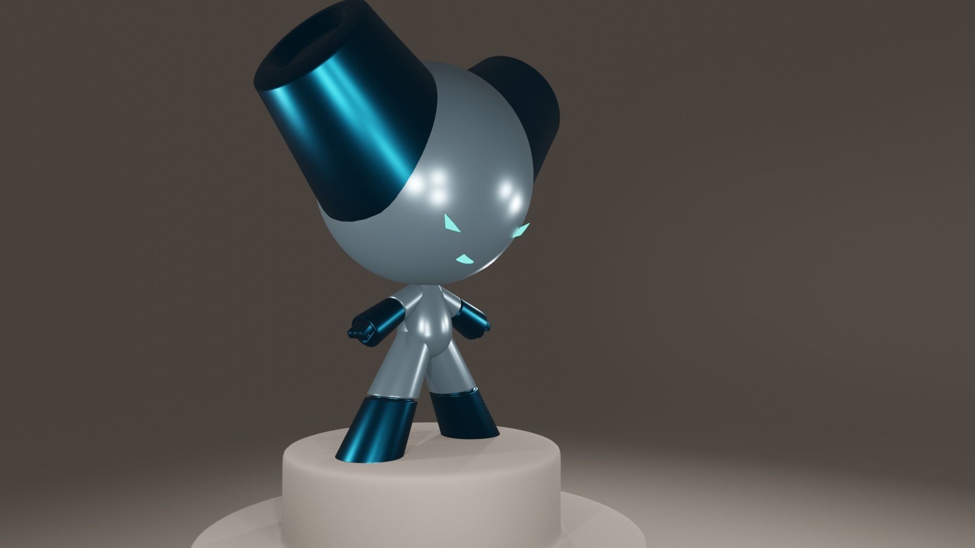 Robot Boy 3D model_4