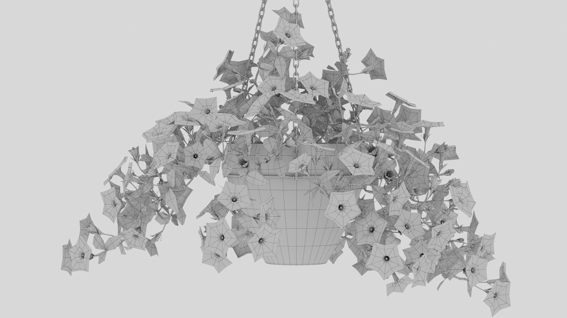 Hanging Flower Petunia 3D model_20