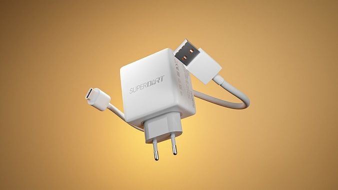 Super Dart Charger Realme 8 Pro Mobile Low-poly 3D model