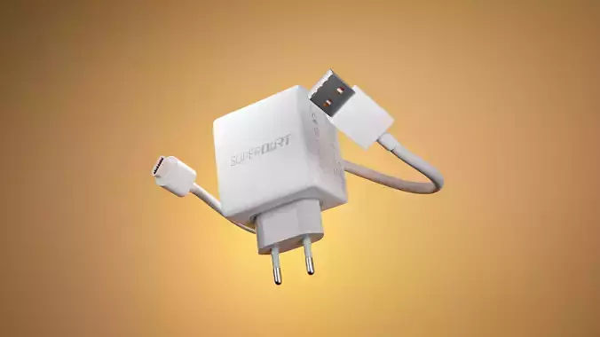 Super Dart Charger Realme 8 Pro Mobile Low-poly 3D model