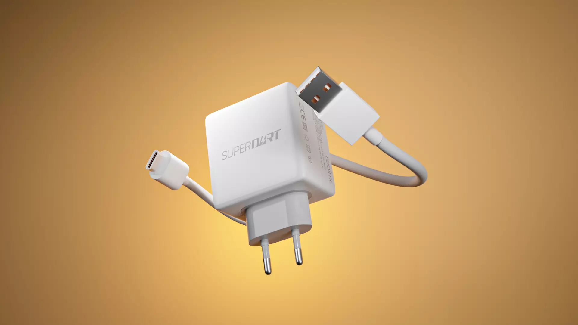 Super Dart Charger Realme 8 Pro Mobile Low-poly 3D model_0