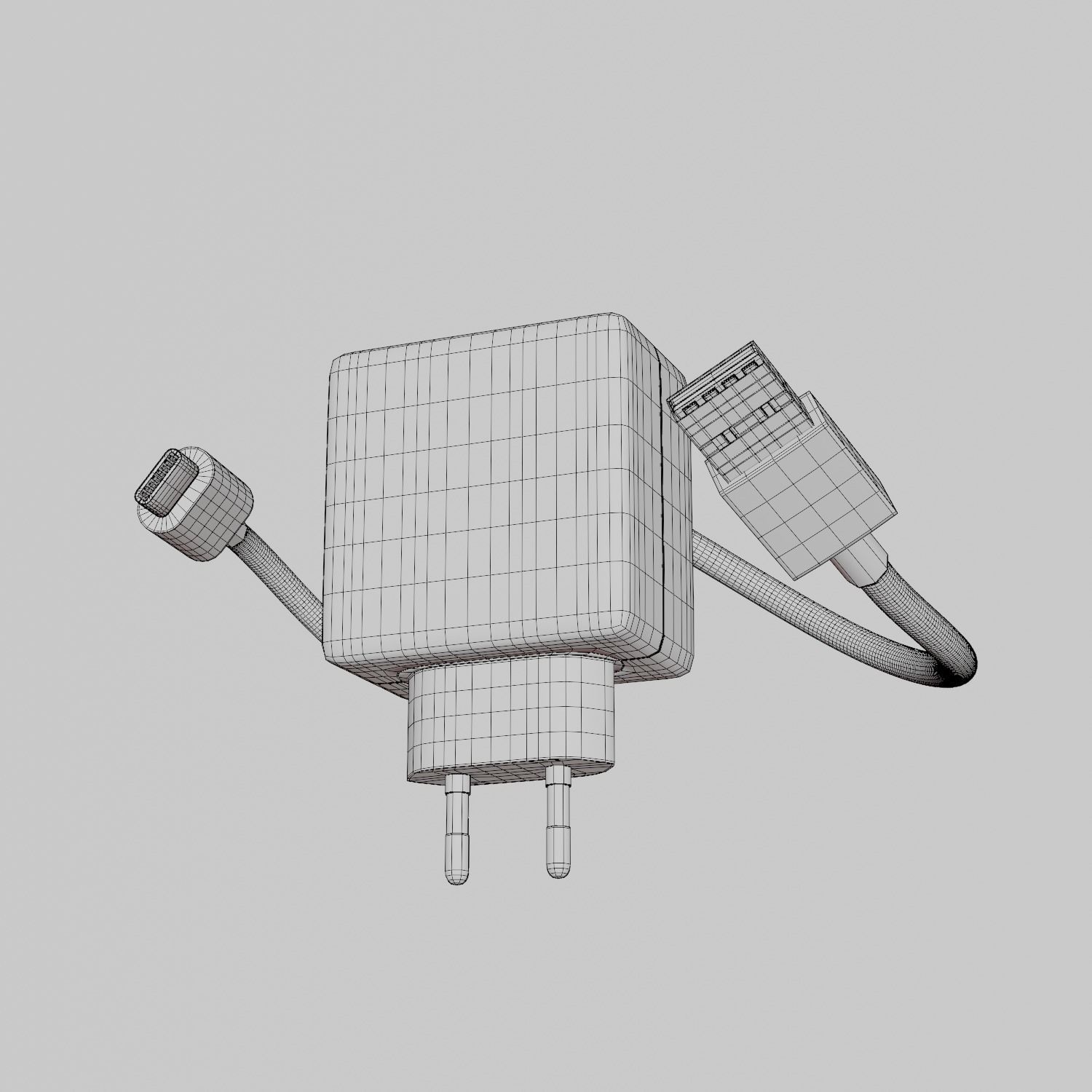 Super Dart Charger Realme 8 Pro Mobile Low-poly 3D model_3