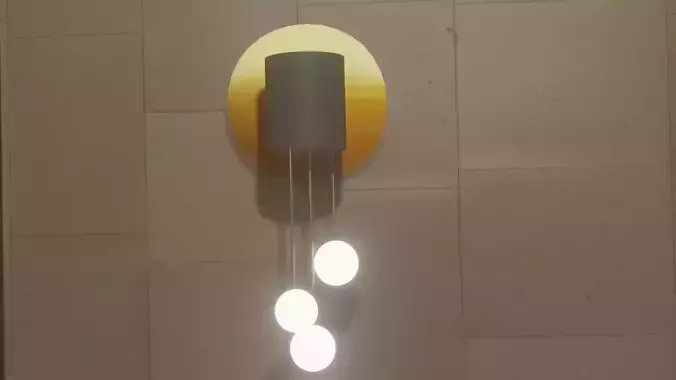 a wall lamp 
