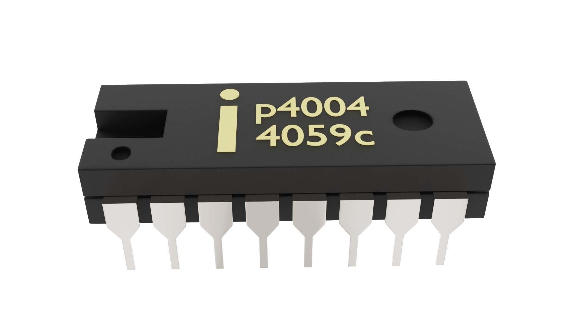 microcontroller electronic component 3D model_2
