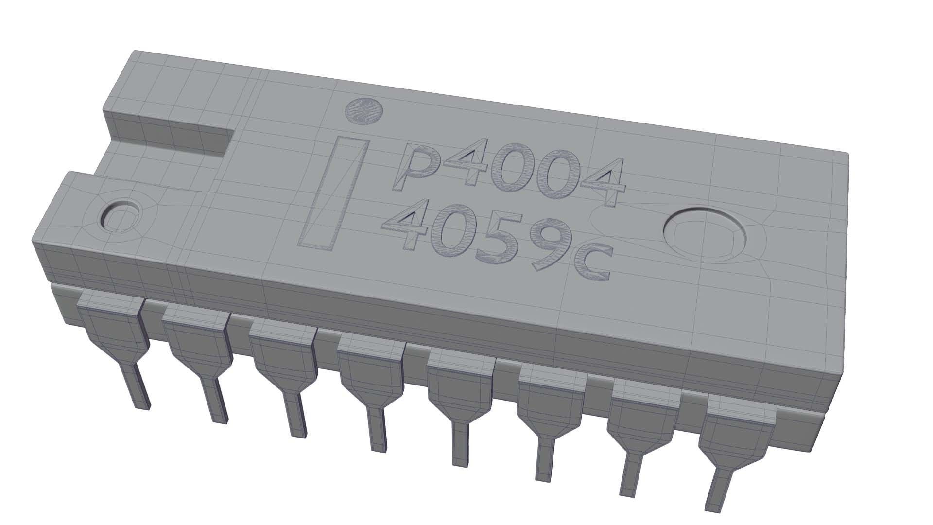 microcontroller electronic component 3D model_5