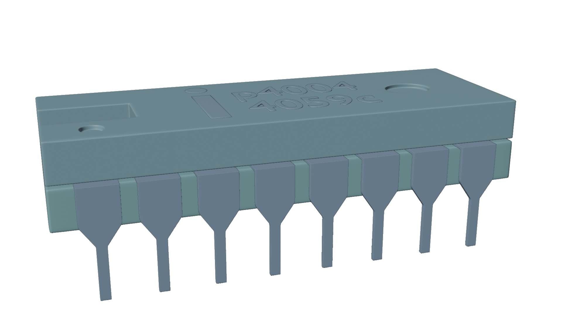 microcontroller electronic component 3D model_7