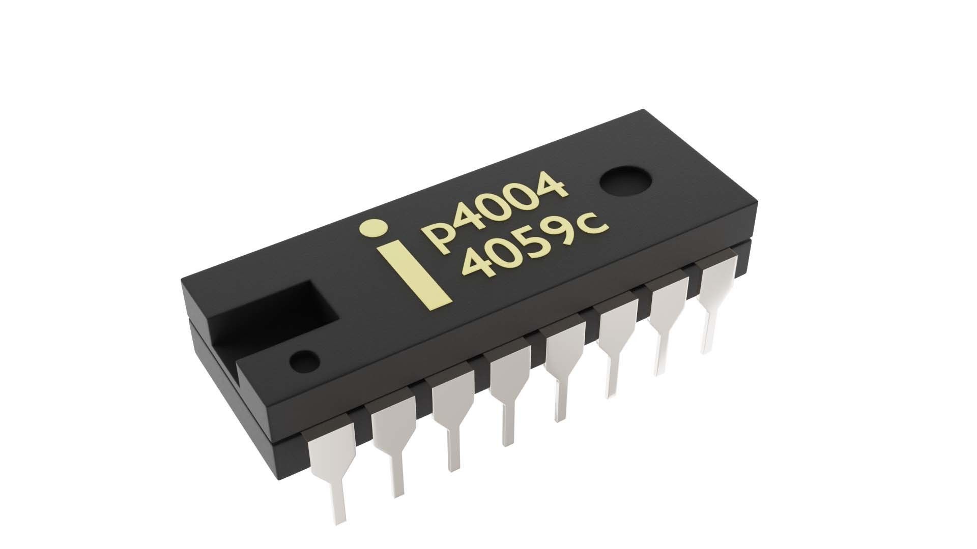 microcontroller electronic component 3D model_1