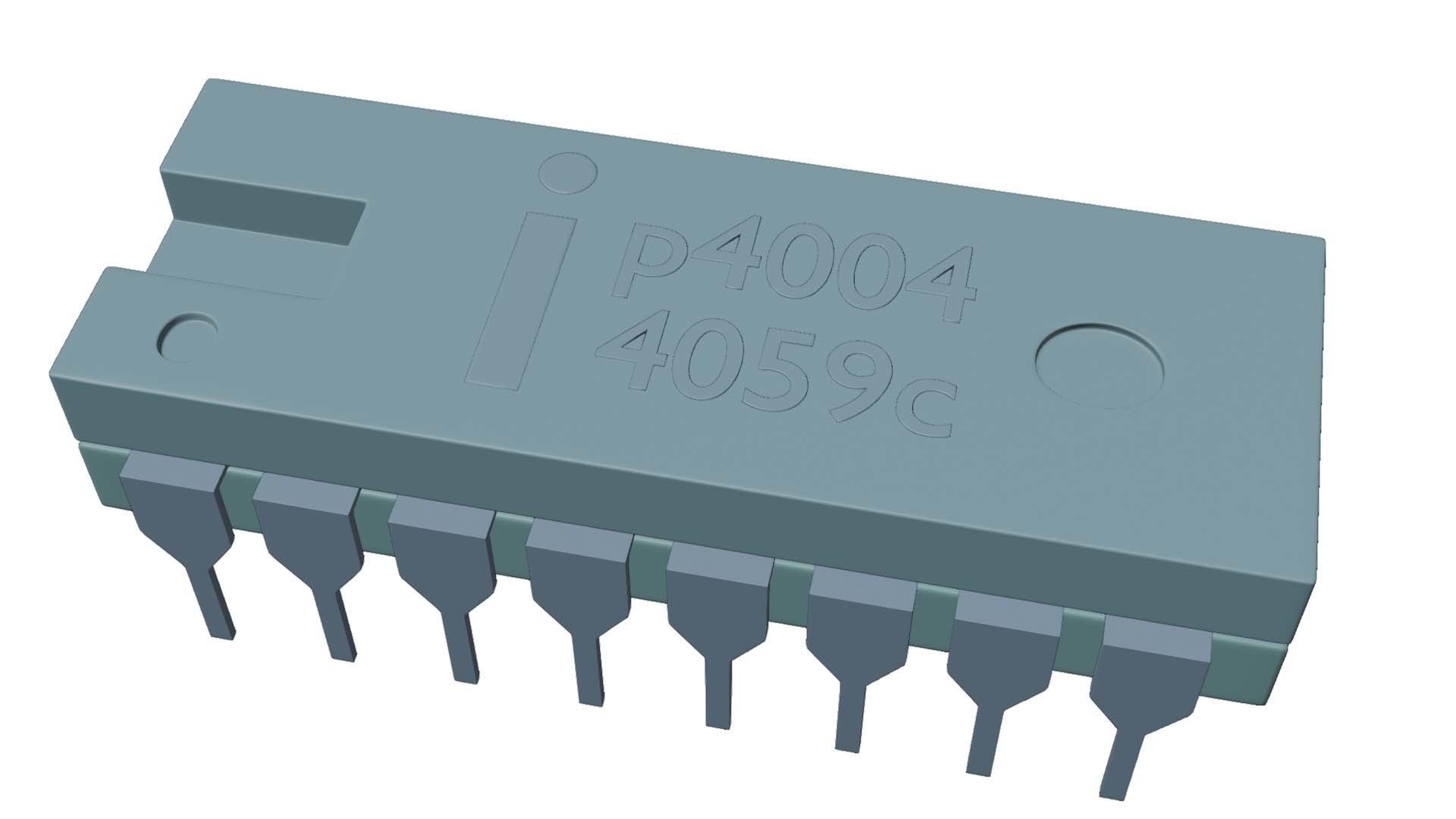 microcontroller electronic component 3D model_6